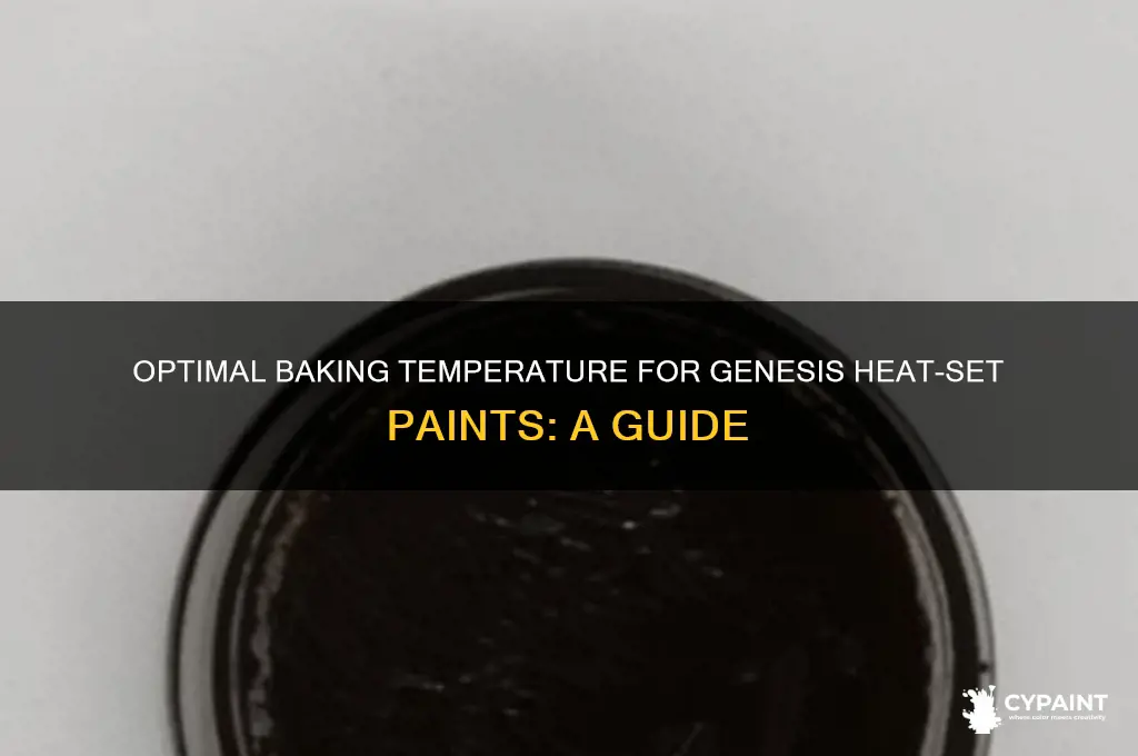 what temp to bake genesis heat set paints