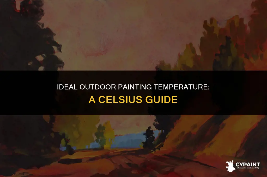 what temperature can you paint outside in celsius