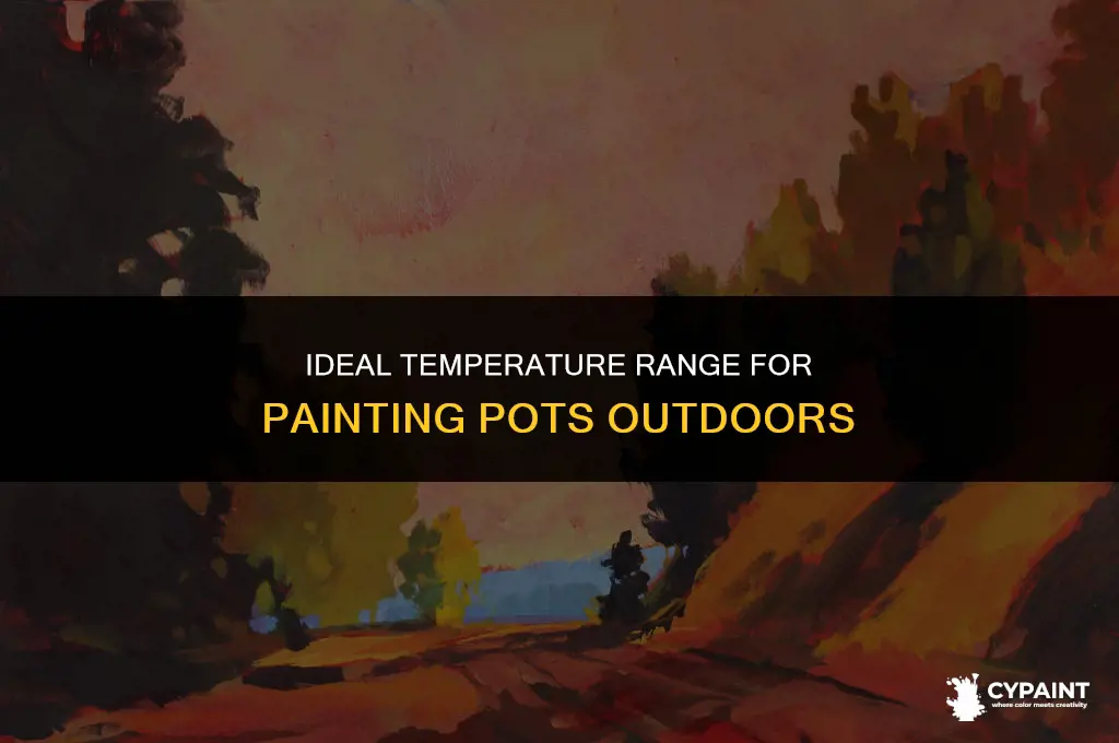 what temperature does it have to be to paint potside