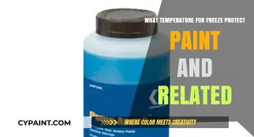 Optimal Freeze Protection Temperature for Paint and Related Materials