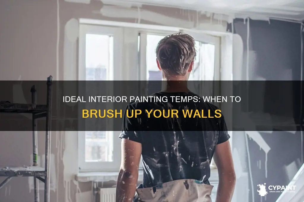 what temperature is it ok to paint interior
