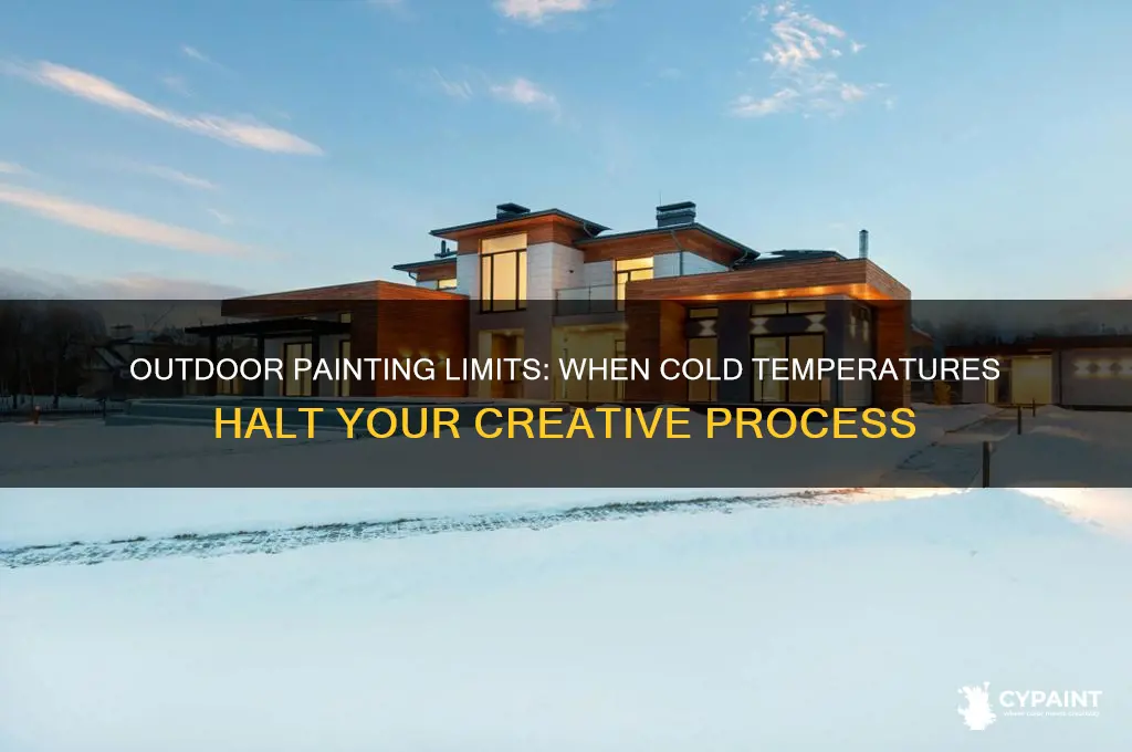 what temperature is too cold for outdoor painting