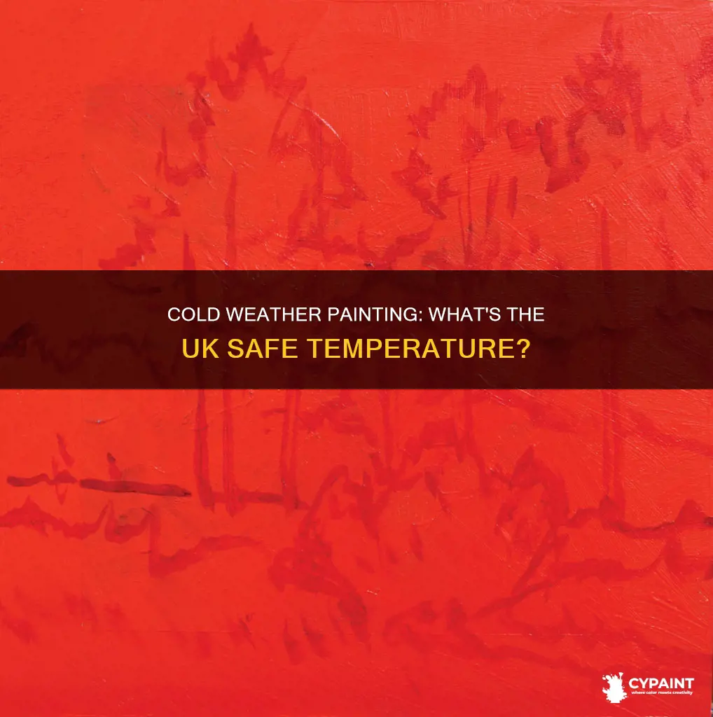 what temperature is too cold to paint outside uk