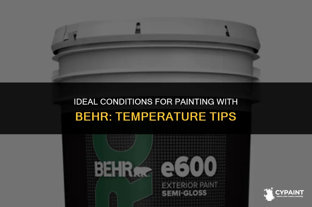 Ideal Conditions For Painting With Behr: Temperature Tips | CyPaint