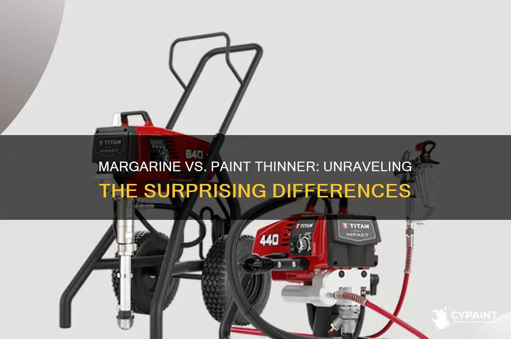 what the difference between margarine and paint thinner