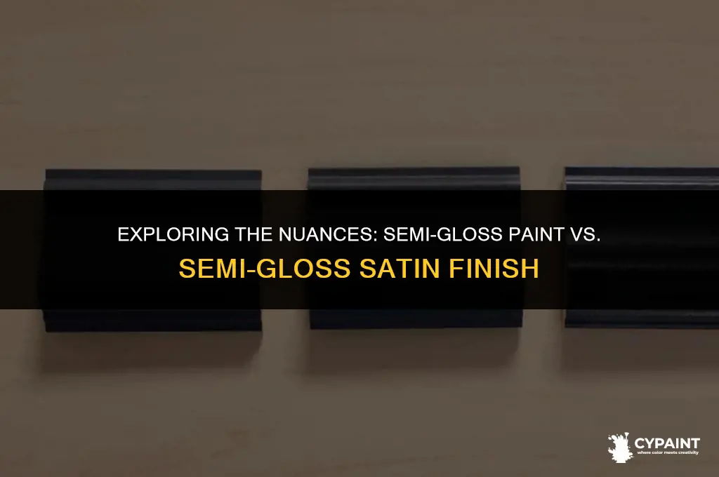 what the difference semi-gloss paint semi-gloss satin finish