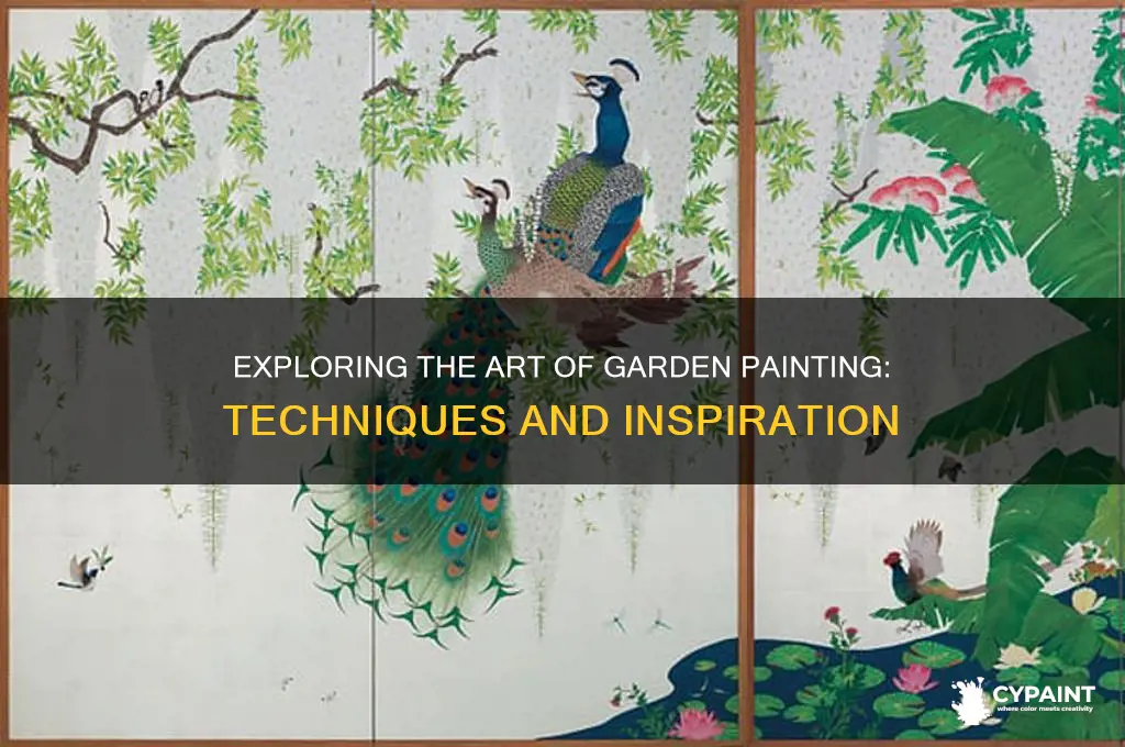 what the painter who does the garden painting