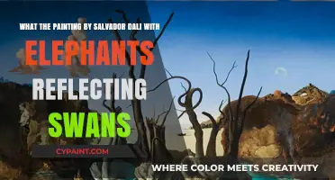 Surreal Reflections: Dali's Elephants and Swans in Harmony
