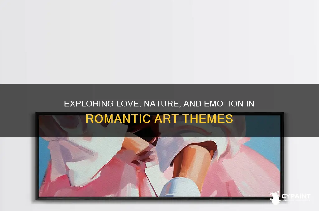 what theme are romantic paintings are concerned about