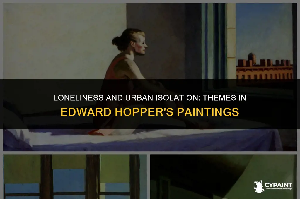 what themes were conveyed by the paintings of edward hopper
