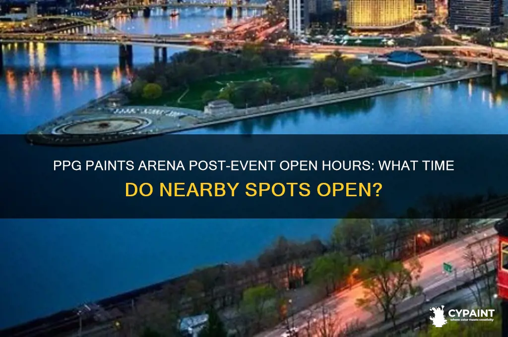 what time do open after ppg paints arena