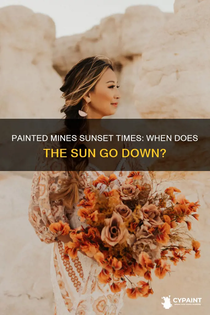 what time does the sun set in painted mines
