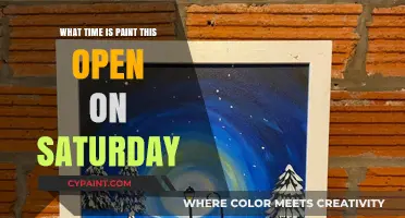 Paint This Saturday Hours: Open from 8 AM to 10 PM