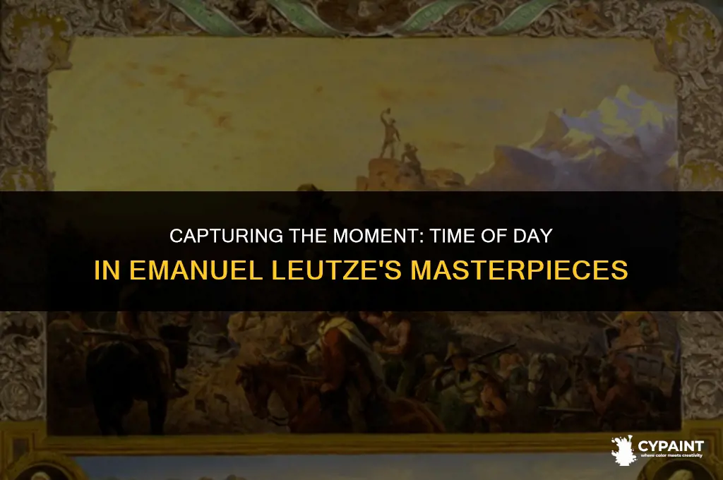 what time of day is it in emanuel leutze painting