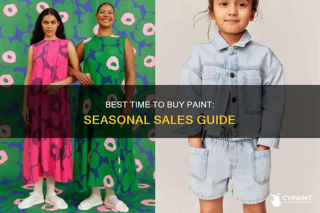 what time of year does paint go on sale
