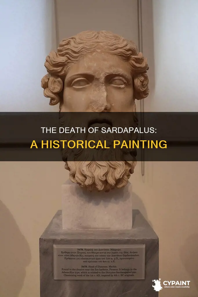 what time period was the death of sardapalus painted