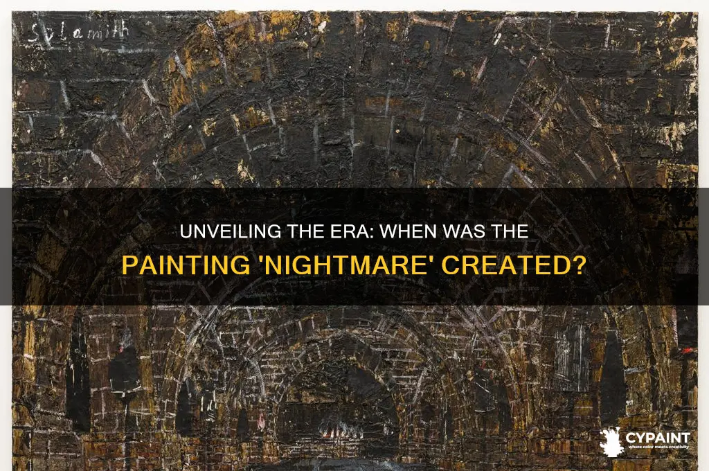 what time period was the painting nightmare created