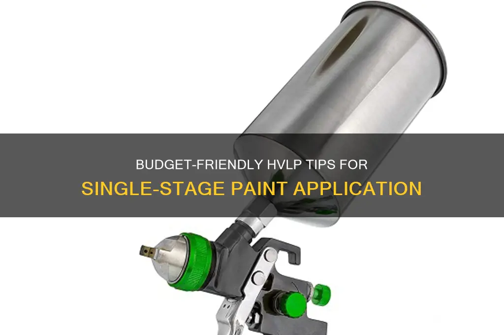what tip for shooting cheap singlenstage paint hvlp