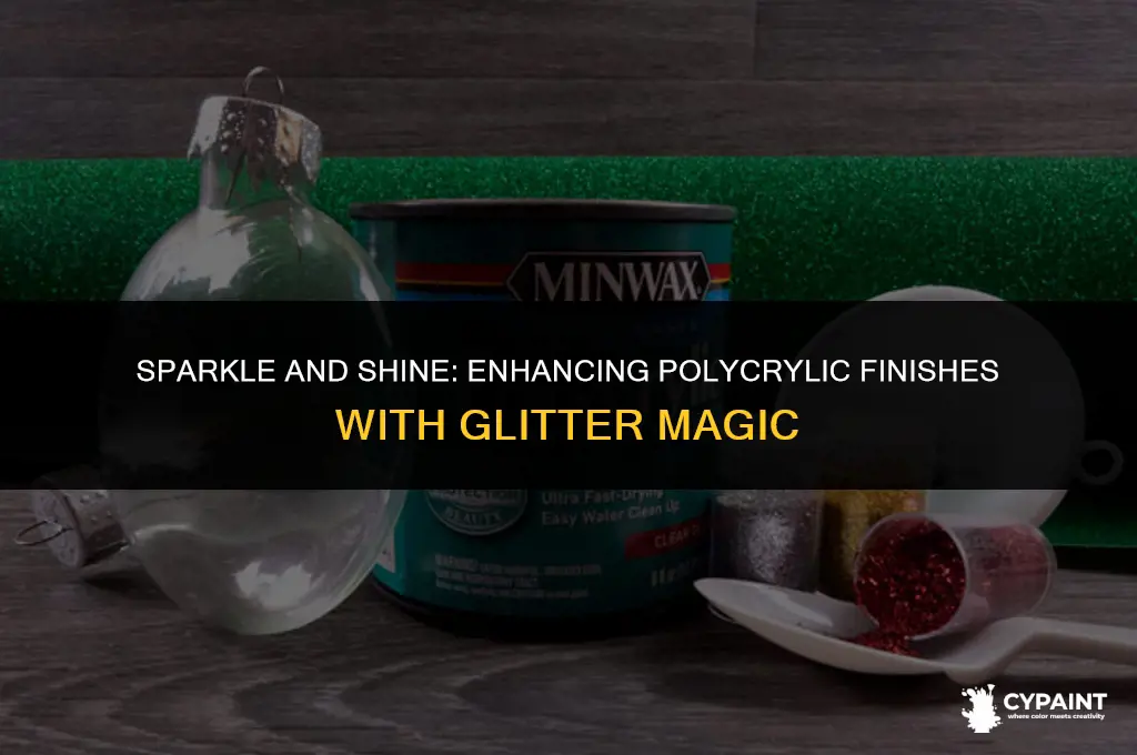what to add to polycrylic finish for glitter on painting
