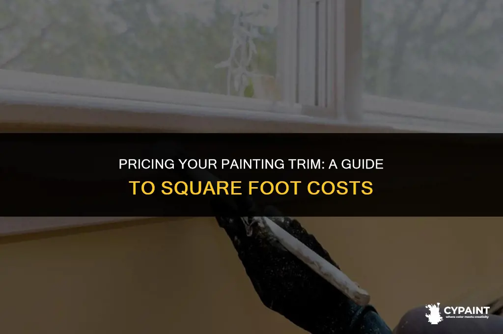 what to charge for a painting trim per square foot