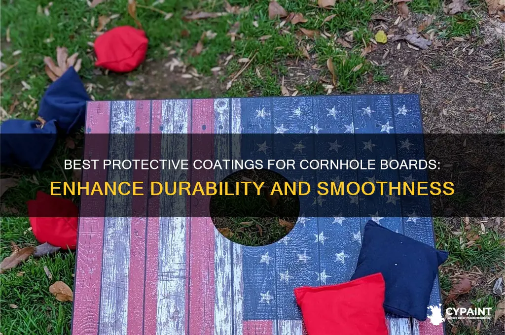 what to coat paint with on cornhole boards