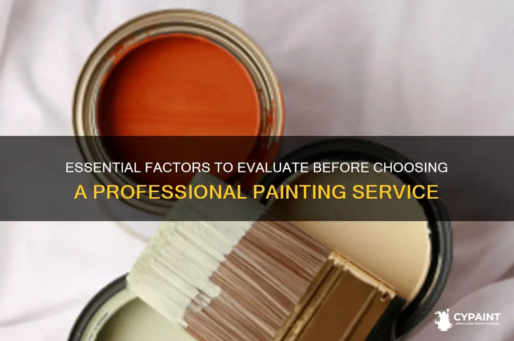 what to consider before hiring a painting service