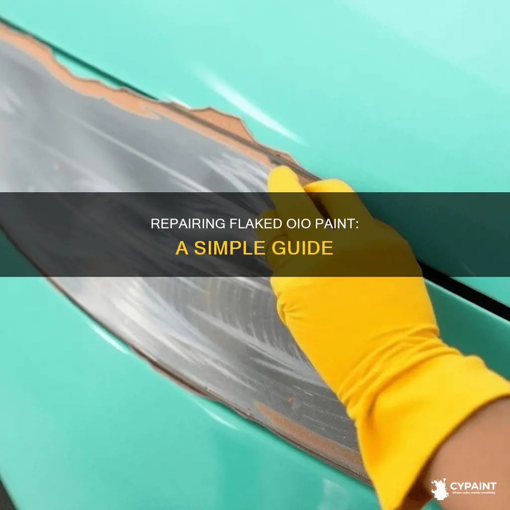what to do about oio paint thats flaked off