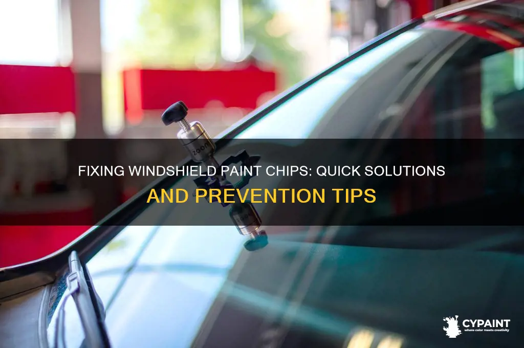 what to do about paint chips by windshield