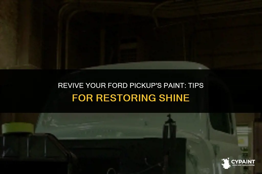 what to do about paint not shiney on ford pickup