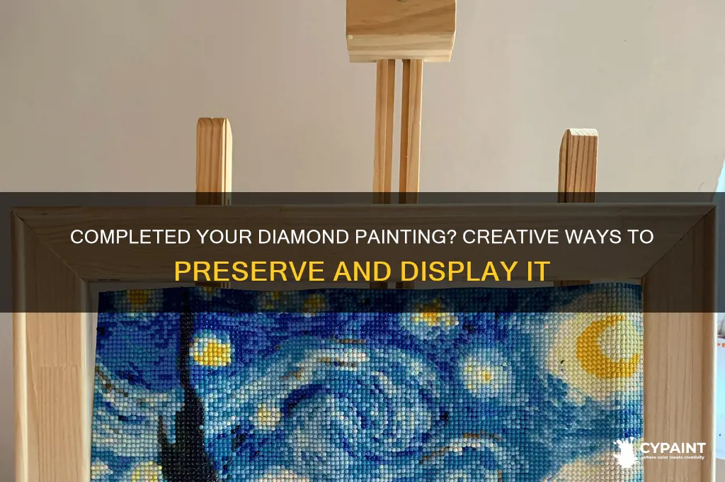 what to do after finishing a diamond painting