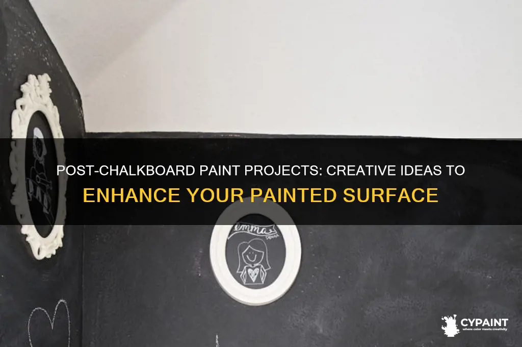 what to do after painting with chalkboard paint