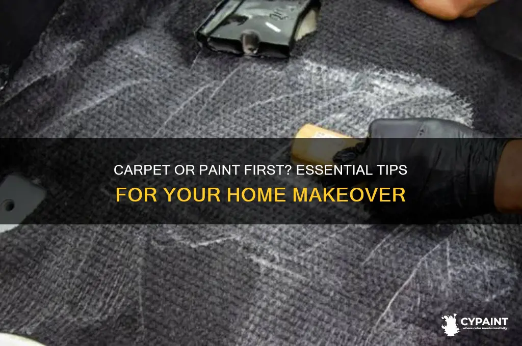 what to do first new carpet or paint