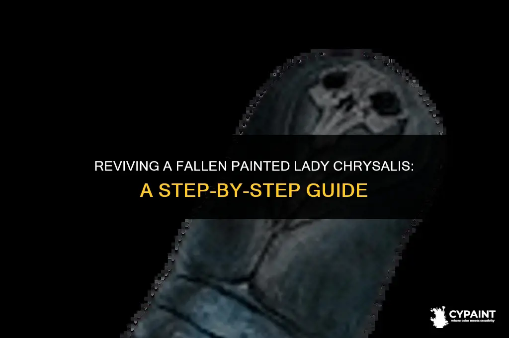 what to do if a painted lady chrysalis falls down