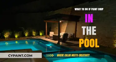 Quickly Addressing Paint Drips in Your Pool