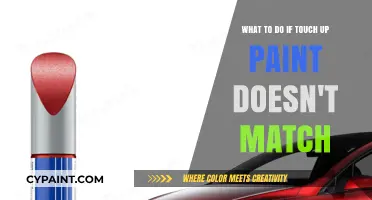 Touch-Up Paint Troubleshooting: When Colors Don't Match