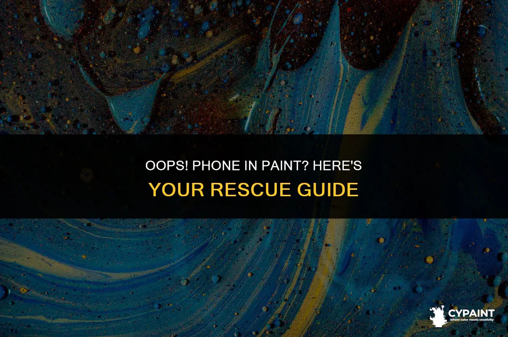 what to do if you drop your phone in paint