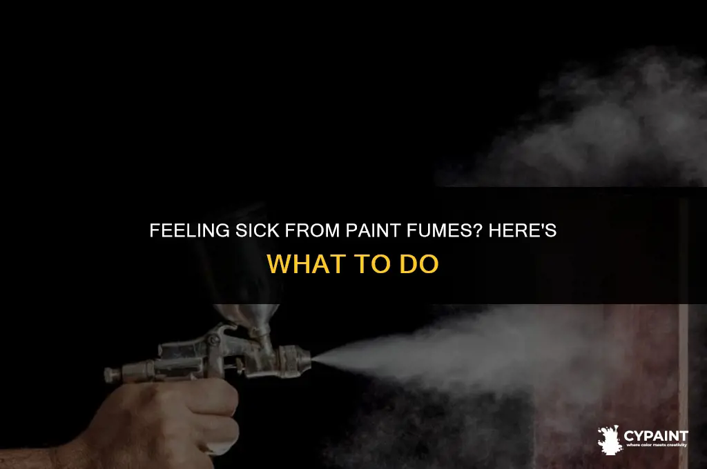 what to do if you feel sick from paint fumes