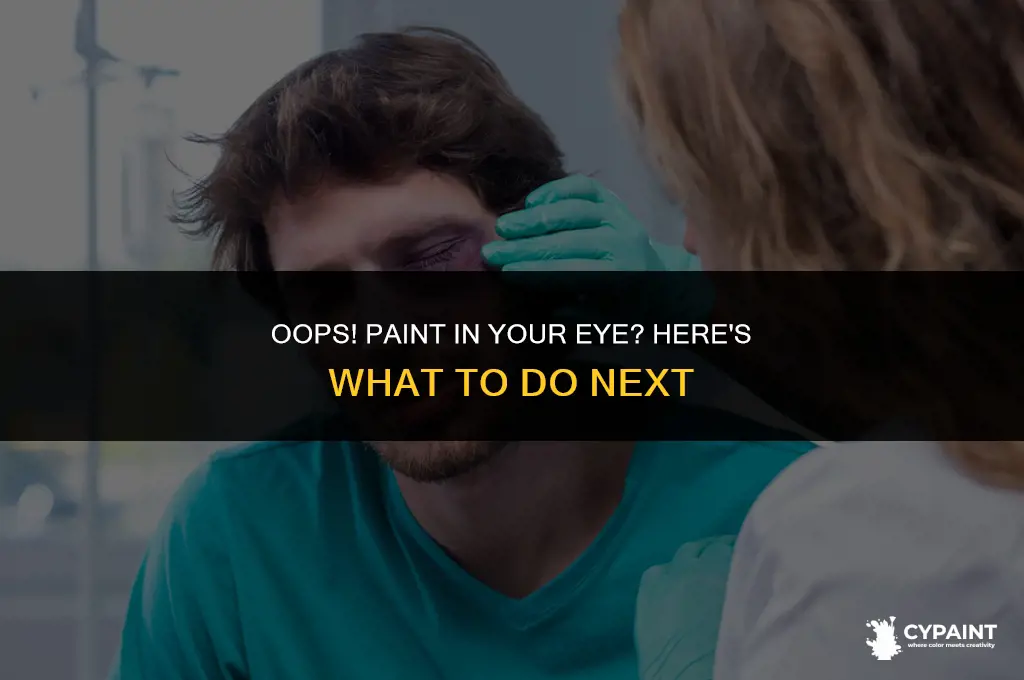 what to do if you have paint in your eye