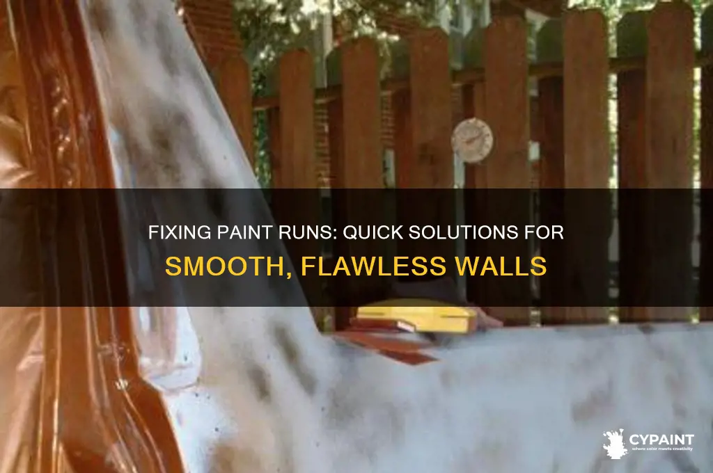 what to do if you have paint runs