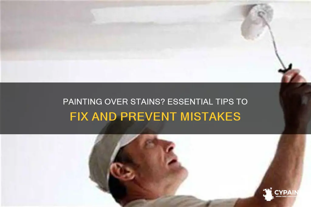 what to do if you paint over stains