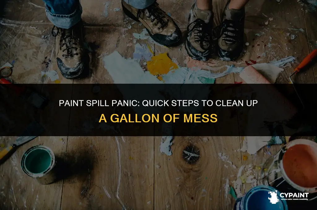 what to do if you spill a gallon of paint