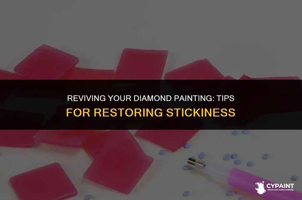 what to do if your diamond painting is not sticky