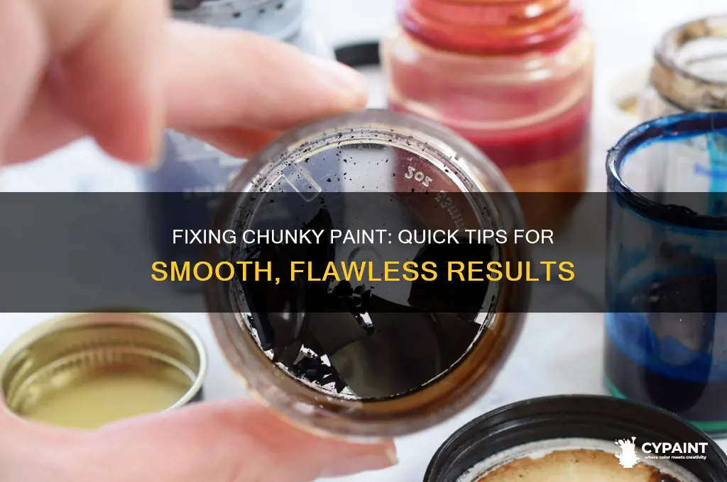 what to do if your paint is chunky