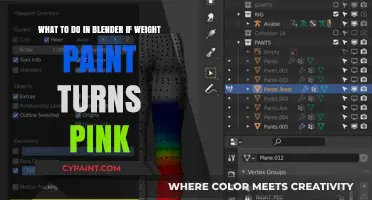 Blender Weight Paint Fix: Resolving the Pink Hue Issue