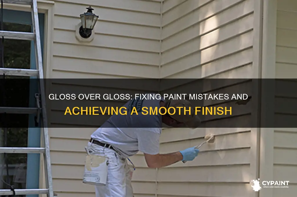 what to do someone painted gloss over gloss