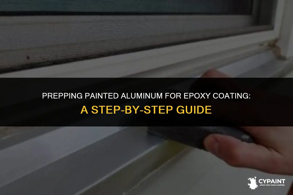 what to do to painted aluminum for an epoxy coating