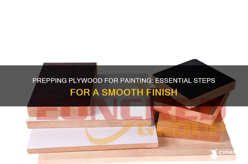 what to do to prep plywood for painting