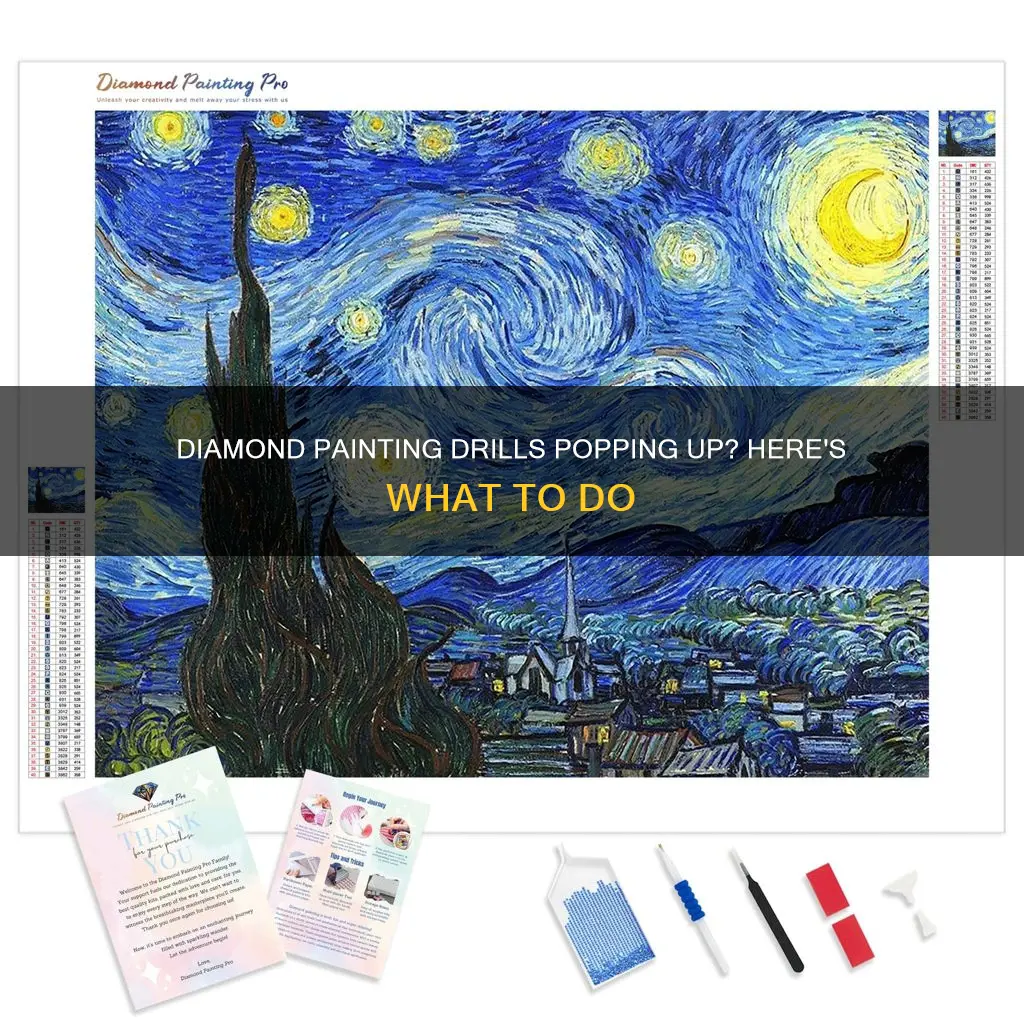what to do when diamond painting drills pop up
