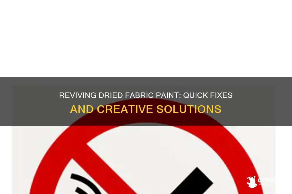 what to do when fabric paint dries up