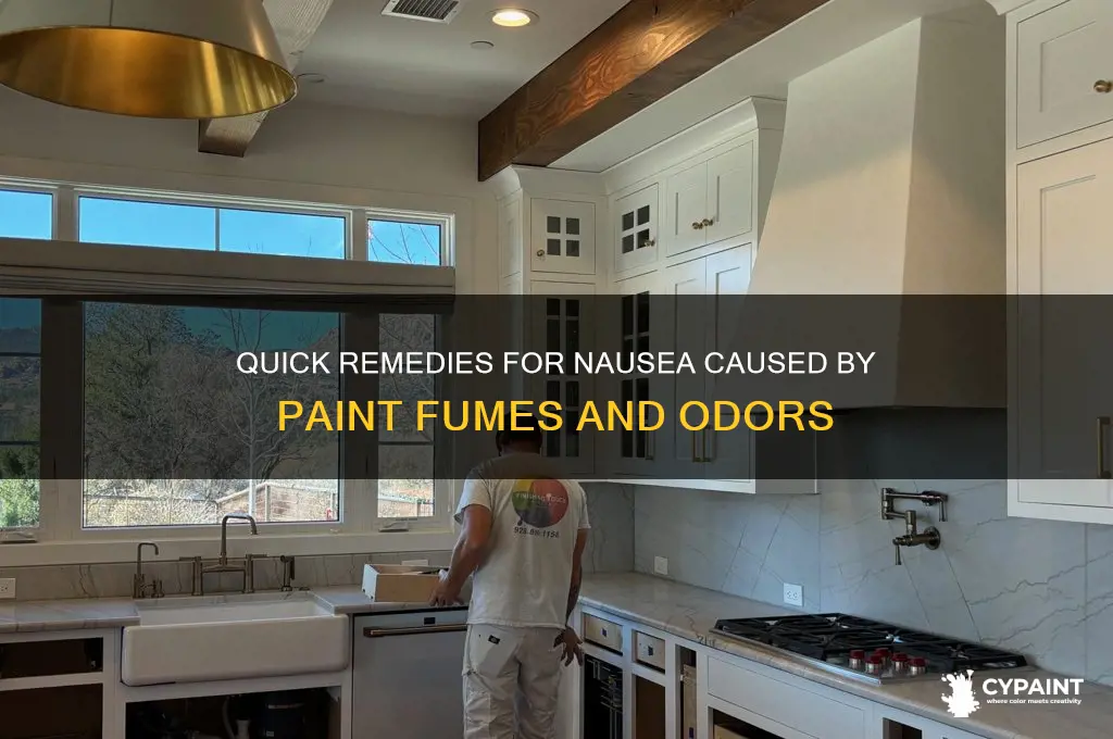 what to do when feeling nauseous from paint